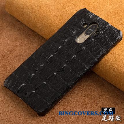 Huawei Ascend Mate 7 Etui Krokodille Blå Bagdæksel Luksus Tilpas Naturlig Cover