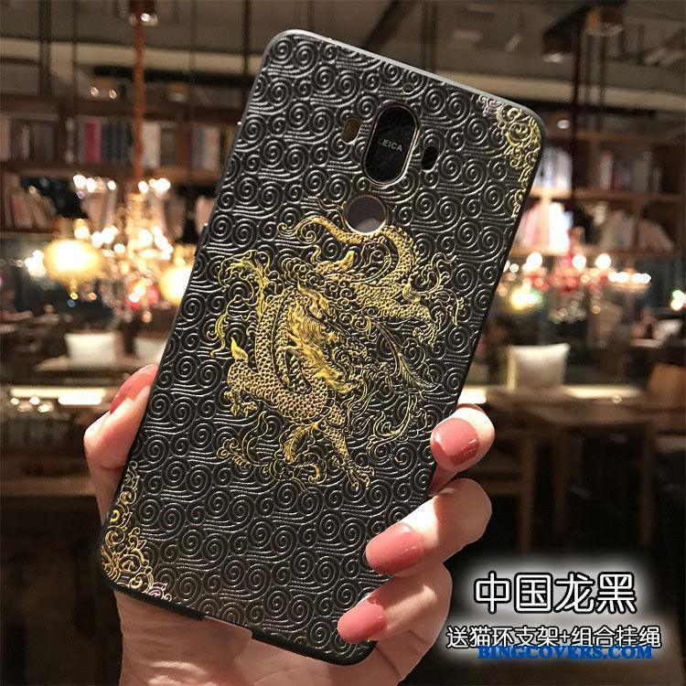 Huawei Mate 9 Hængende Ornamenter Cover Cartoon Telefon Etui Silikone Rød