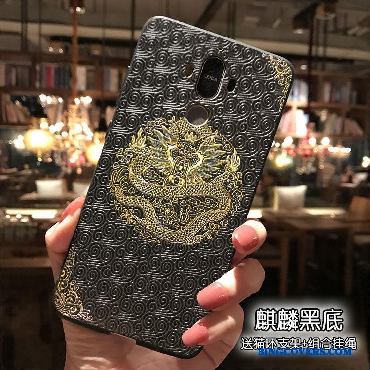 Huawei Mate 9 Hængende Ornamenter Cover Cartoon Telefon Etui Silikone Rød