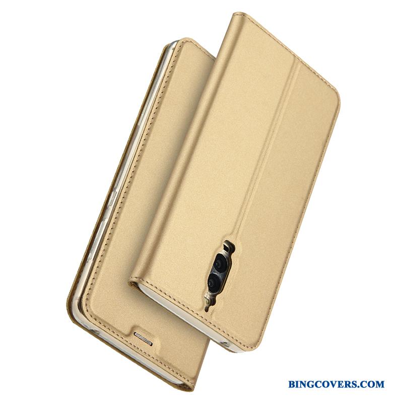 Huawei Mate 9 Pro Etui Mobiltelefon Folio Business Lyserød Cover Support Lædertaske