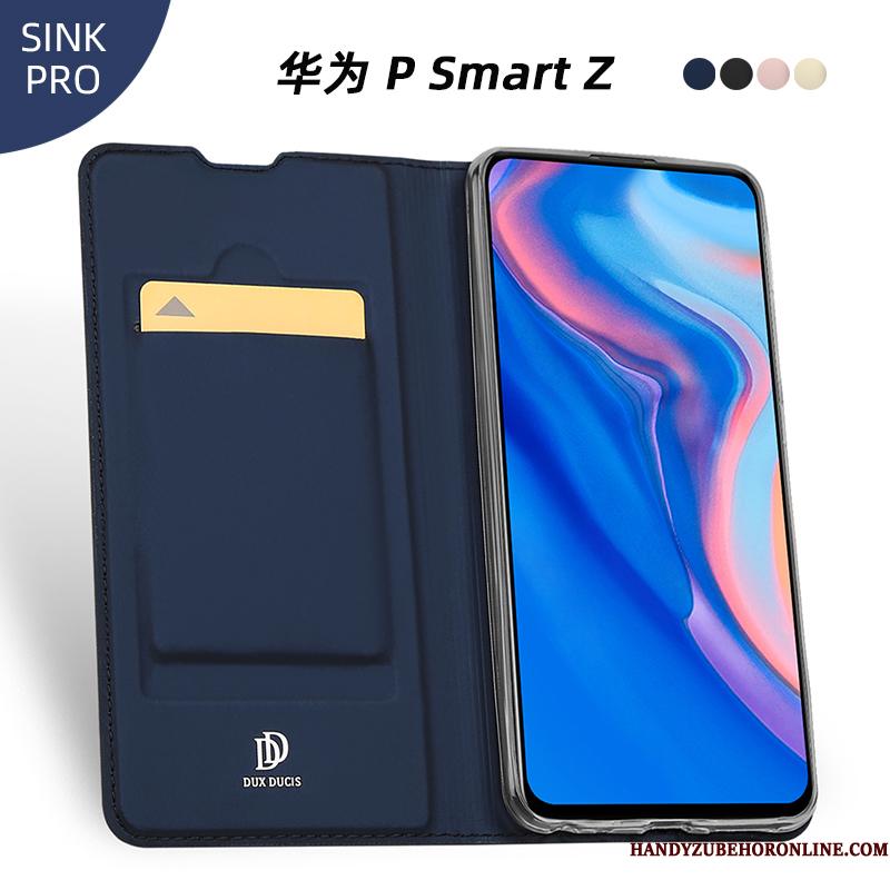 Huawei P Smart Z Etui Alt Inklusive Kort Anti-fald Cover Folio Lædertaske Business