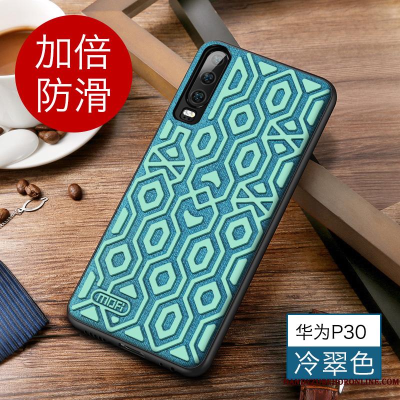 Huawei P30 Beskyttelse Kreativ Hemming Anti-fald Nubuck Telefon Etui Af Personlighed