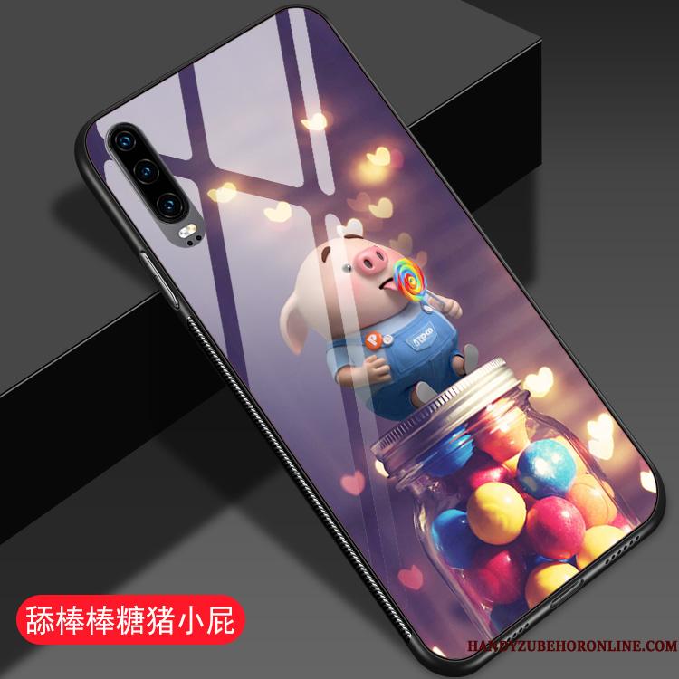 Huawei P30 Etui Ungdom Glas Smuk Af Personlighed Lille Sektion Net Red Trend