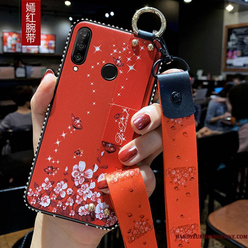 Huawei P30 Lite Cover Lilla Telefon Etui Hængende Ornamenter Beskyttelse Anti-fald Blød