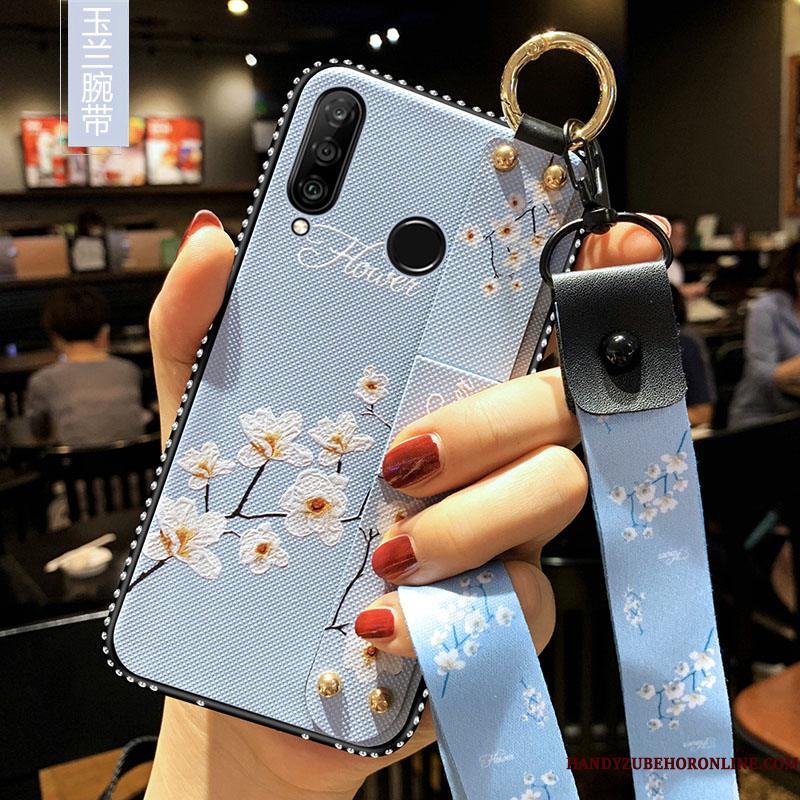 Huawei P30 Lite Cover Lilla Telefon Etui Hængende Ornamenter Beskyttelse Anti-fald Blød