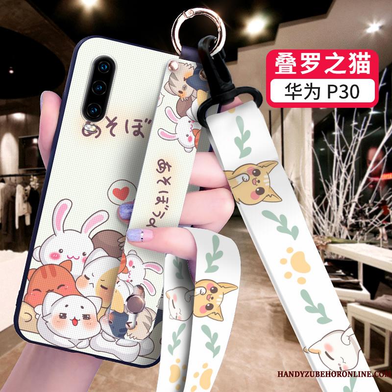 Huawei P30 Mobiltelefon Silikone Telefon Etui Cartoon Beskyttelse Cover Blød