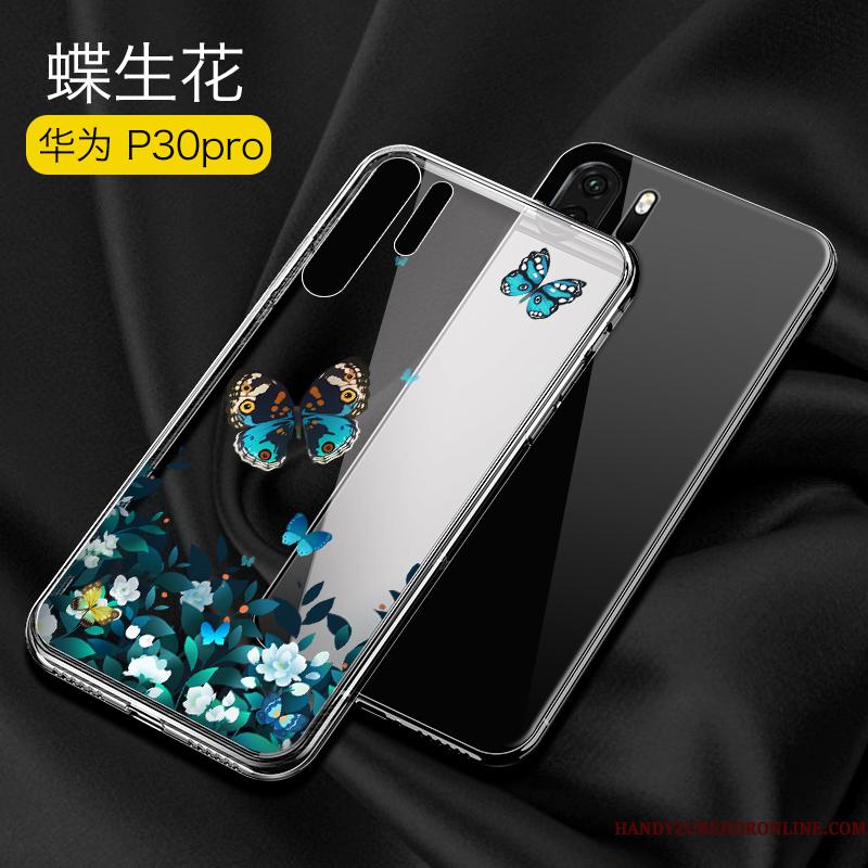 Huawei P30 Pro Ny Kreativ Glas Simple Tynd Telefon Etui Gennemsigtig