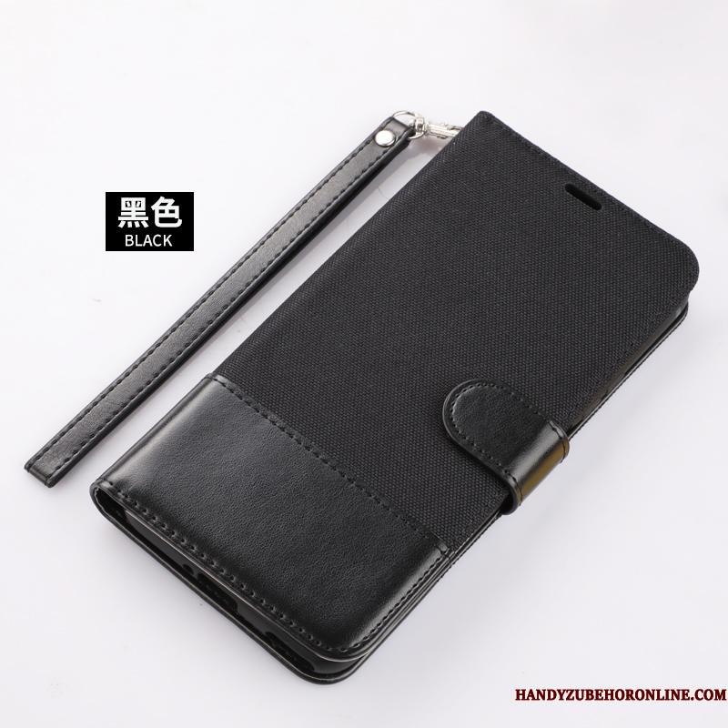 Huawei P40 Lite Folio Beskyttelse Sort Telefon Etui Lædertaske Cover Alt Inklusive