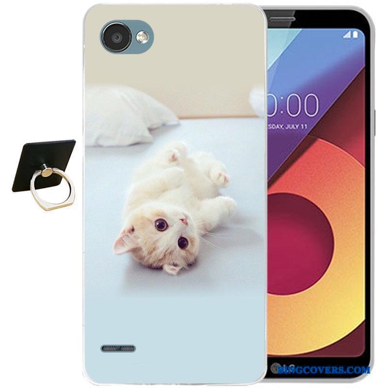 Lg Q6 Silikone Farve Relief Cartoon Blød Telefon Etui Alt Inklusive