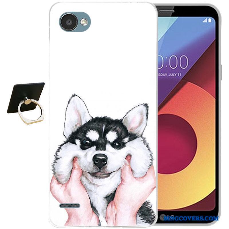 Lg Q6 Silikone Farve Relief Cartoon Blød Telefon Etui Alt Inklusive