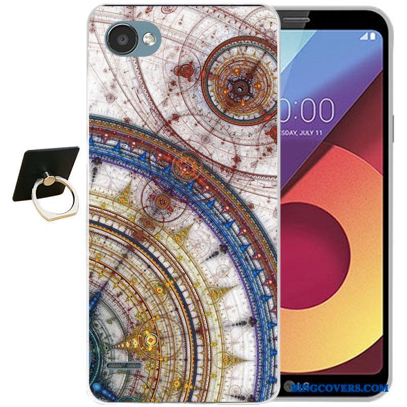 Lg Q6 Silikone Farve Relief Cartoon Blød Telefon Etui Alt Inklusive