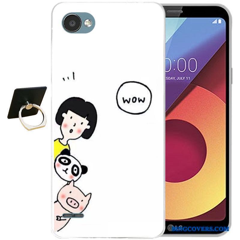 Lg Q6 Silikone Farve Relief Cartoon Blød Telefon Etui Alt Inklusive