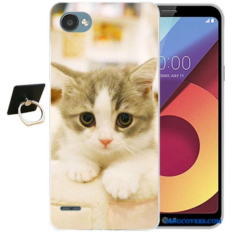 Lg Q6 Silikone Farve Relief Cartoon Blød Telefon Etui Alt Inklusive