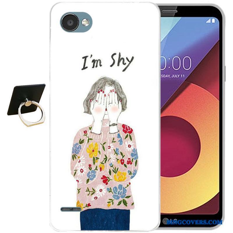 Lg Q6 Silikone Farve Relief Cartoon Blød Telefon Etui Alt Inklusive