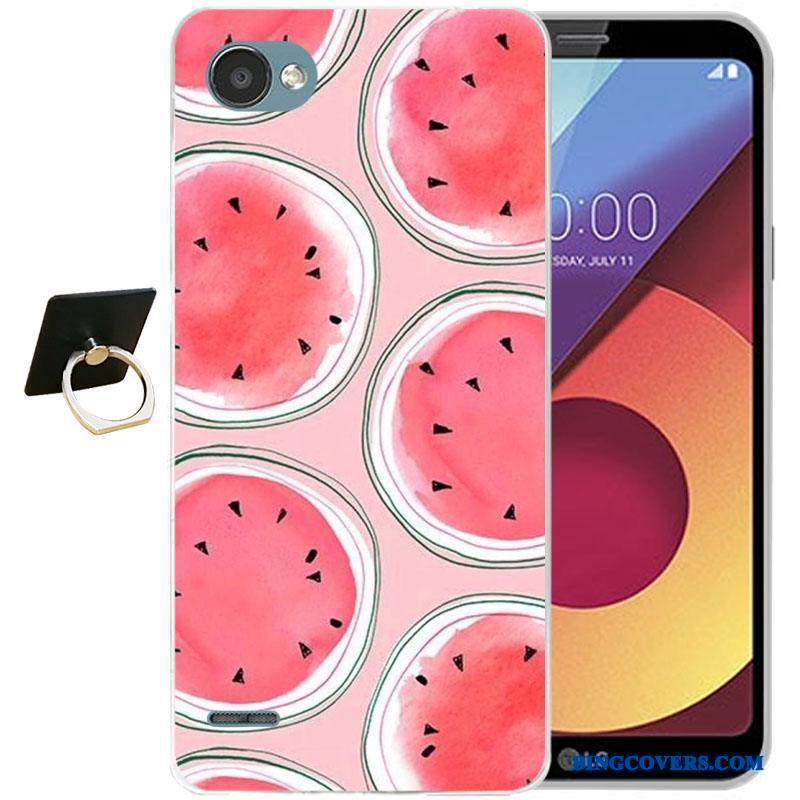 Lg Q6 Silikone Farve Relief Cartoon Blød Telefon Etui Alt Inklusive