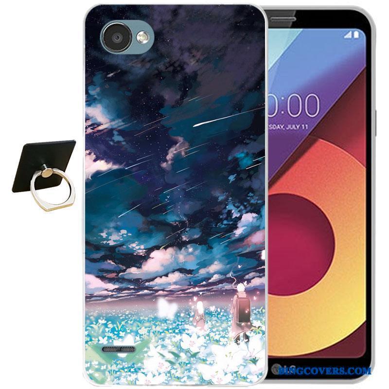 Lg Q6 Silikone Farve Relief Cartoon Blød Telefon Etui Alt Inklusive