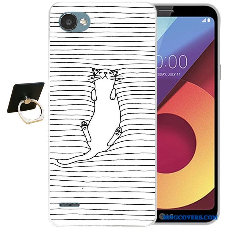 Lg Q6 Silikone Farve Relief Cartoon Blød Telefon Etui Alt Inklusive