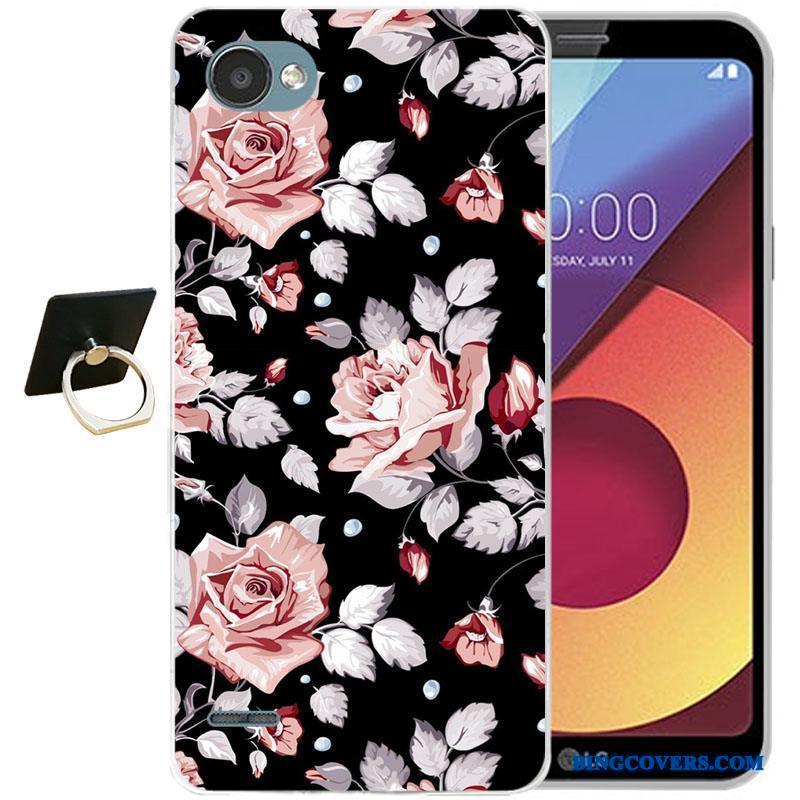 Lg Q6 Silikone Farve Relief Cartoon Blød Telefon Etui Alt Inklusive