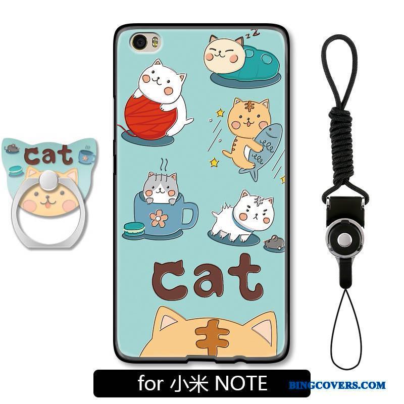 Mi Note Etui Nubuck Smuk Lille Sektion Trend Cartoon Beskyttelse Kat