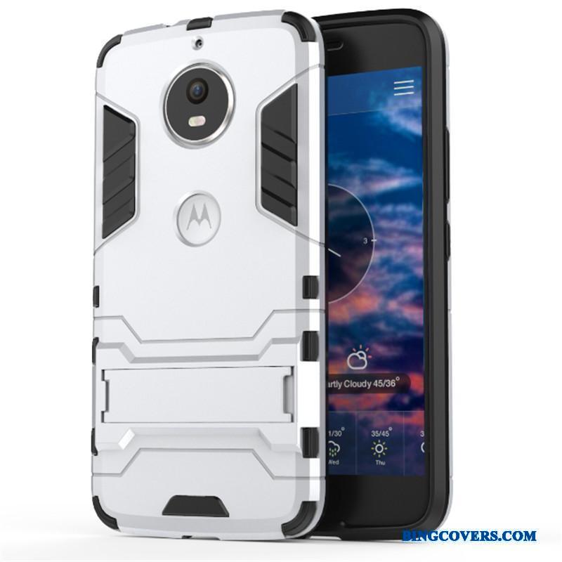 Moto G5 Plus Armour Cover Rød Alt Inklusive Beskyttelse Telefon Etui Anti-fald