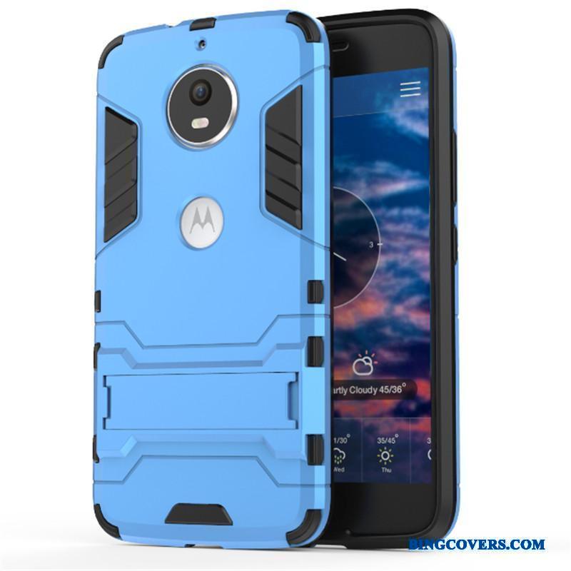 Moto G5 Plus Armour Cover Rød Alt Inklusive Beskyttelse Telefon Etui Anti-fald