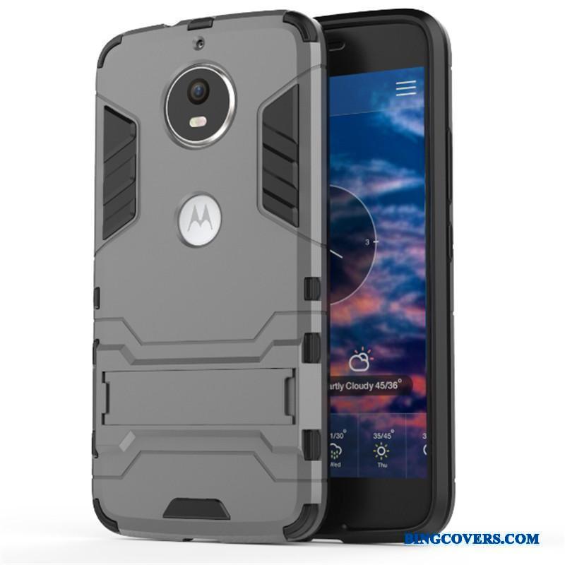 Moto G5 Plus Armour Cover Rød Alt Inklusive Beskyttelse Telefon Etui Anti-fald