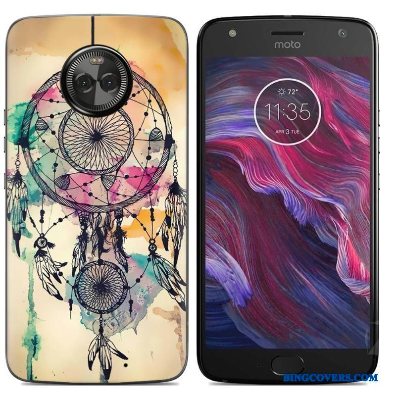 Moto X4 Silikone-etui Telefon Etui Malet Cover Cartoon Mobiltelefon Farve