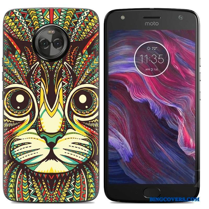 Moto X4 Silikone-etui Telefon Etui Malet Cover Cartoon Mobiltelefon Farve