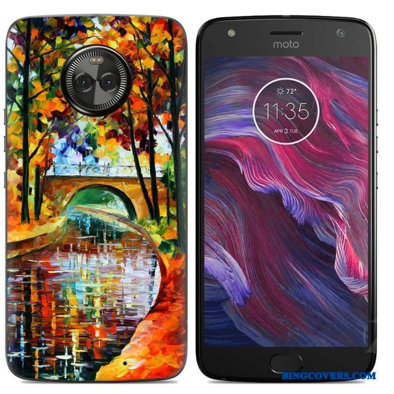 Moto X4 Silikone-etui Telefon Etui Malet Cover Cartoon Mobiltelefon Farve