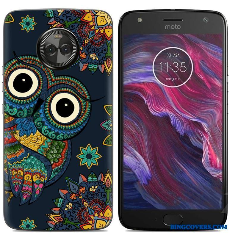 Moto X4 Silikone-etui Telefon Etui Malet Cover Cartoon Mobiltelefon Farve