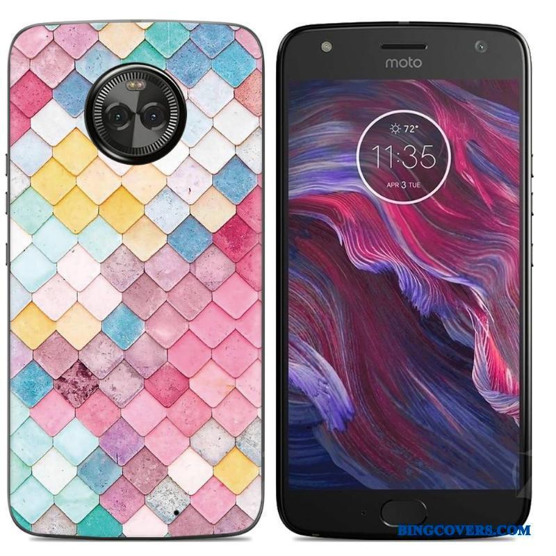 Moto X4 Silikone-etui Telefon Etui Malet Cover Cartoon Mobiltelefon Farve