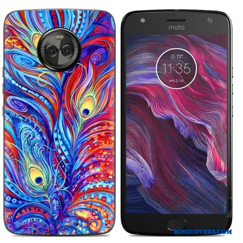 Moto X4 Silikone-etui Telefon Etui Malet Cover Cartoon Mobiltelefon Farve