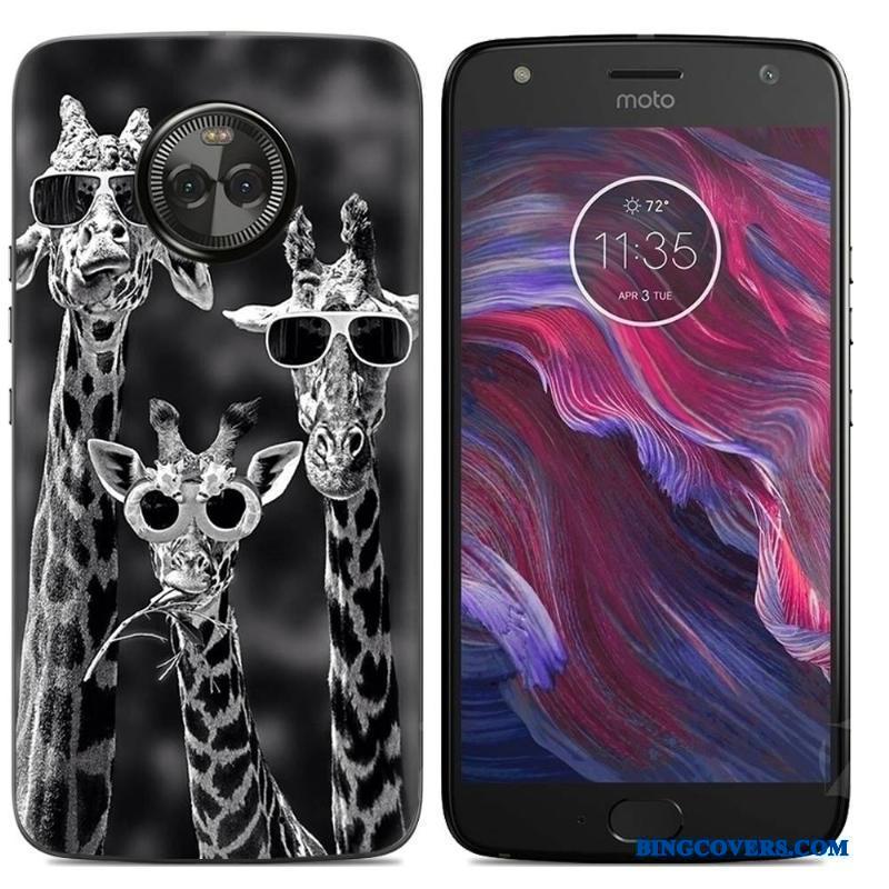 Moto X4 Silikone-etui Telefon Etui Malet Cover Cartoon Mobiltelefon Farve