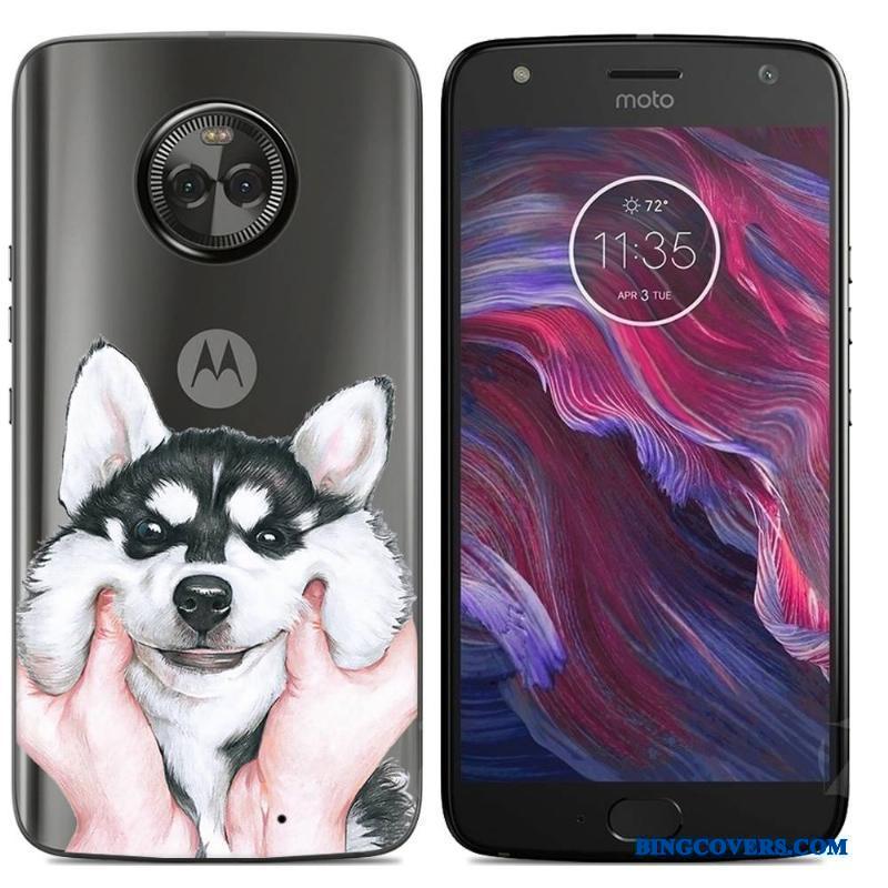 Moto X4 Silikone-etui Telefon Etui Malet Cover Cartoon Mobiltelefon Farve