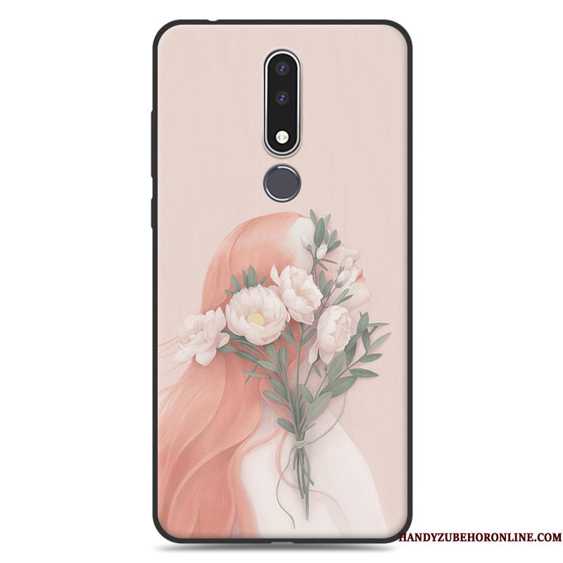 Nokia 2.3 Telefon Etui Blød Hængende Ornamenter Blomster Kunst Alt Inklusive Silikone