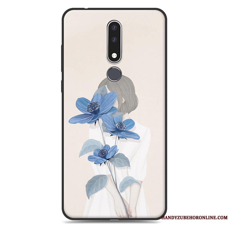 Nokia 2.3 Telefon Etui Blød Hængende Ornamenter Blomster Kunst Alt Inklusive Silikone