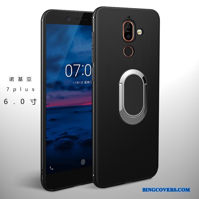 Nokia 7 Anti-fald Ny Nubuck Blød Telefon Etui Cover Silikone