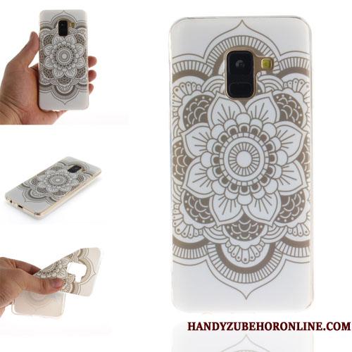 Samsung Galaxy A8 2018 Kreativ Silikone Telefon Etui Cover Cartoon Beskyttelse Hængende Ornamenter