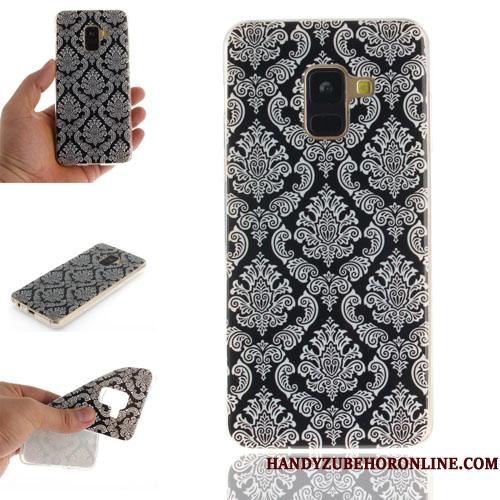 Samsung Galaxy A8 2018 Kreativ Silikone Telefon Etui Cover Cartoon Beskyttelse Hængende Ornamenter