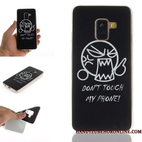 Samsung Galaxy A8 2018 Kreativ Silikone Telefon Etui Cover Cartoon Beskyttelse Hængende Ornamenter