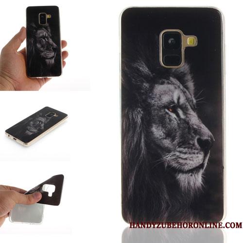 Samsung Galaxy A8 2018 Kreativ Silikone Telefon Etui Cover Cartoon Beskyttelse Hængende Ornamenter