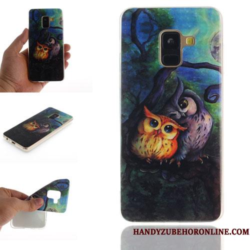 Samsung Galaxy A8 2018 Kreativ Silikone Telefon Etui Cover Cartoon Beskyttelse Hængende Ornamenter