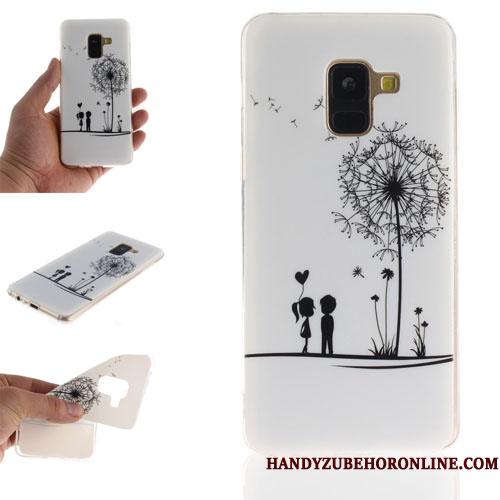 Samsung Galaxy A8 2018 Kreativ Silikone Telefon Etui Cover Cartoon Beskyttelse Hængende Ornamenter