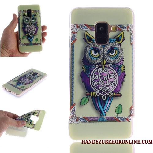 Samsung Galaxy A8 2018 Kreativ Silikone Telefon Etui Cover Cartoon Beskyttelse Hængende Ornamenter