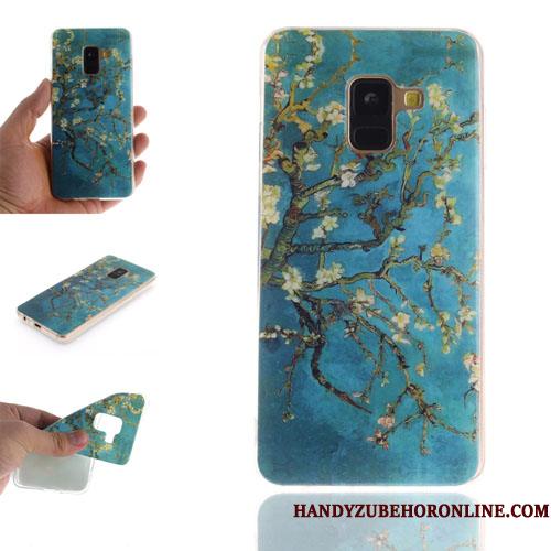 Samsung Galaxy A8 2018 Kreativ Silikone Telefon Etui Cover Cartoon Beskyttelse Hængende Ornamenter