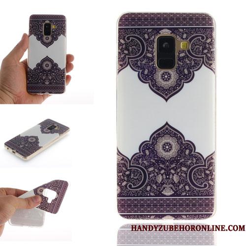 Samsung Galaxy A8 2018 Kreativ Silikone Telefon Etui Cover Cartoon Beskyttelse Hængende Ornamenter