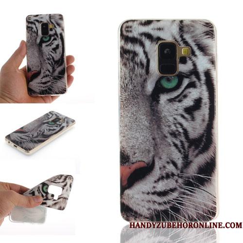 Samsung Galaxy A8 2018 Kreativ Silikone Telefon Etui Cover Cartoon Beskyttelse Hængende Ornamenter