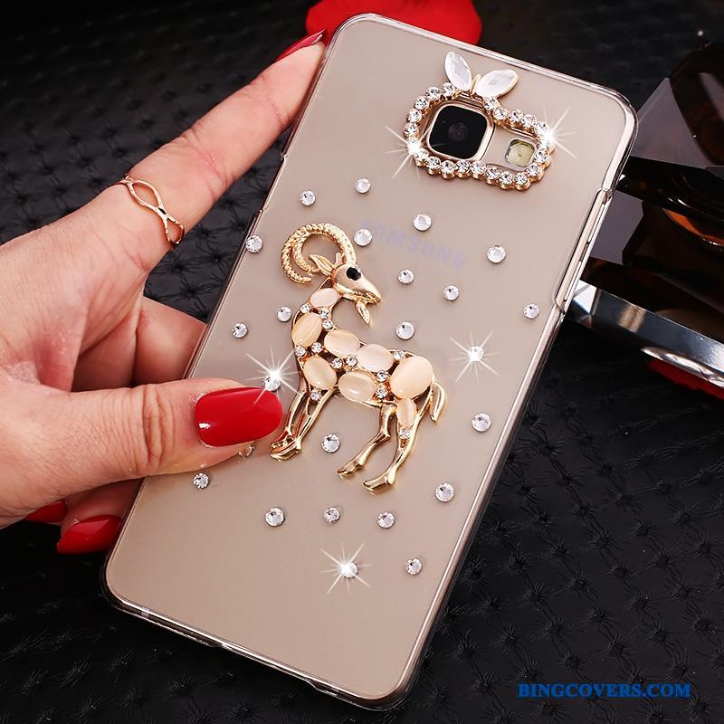 Samsung Galaxy A9 Strass Etui Stjerne Beskyttelse Hård Telefon Cover