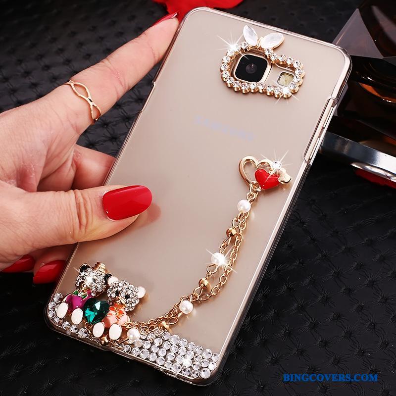 Samsung Galaxy A9 Strass Etui Stjerne Beskyttelse Hård Telefon Cover