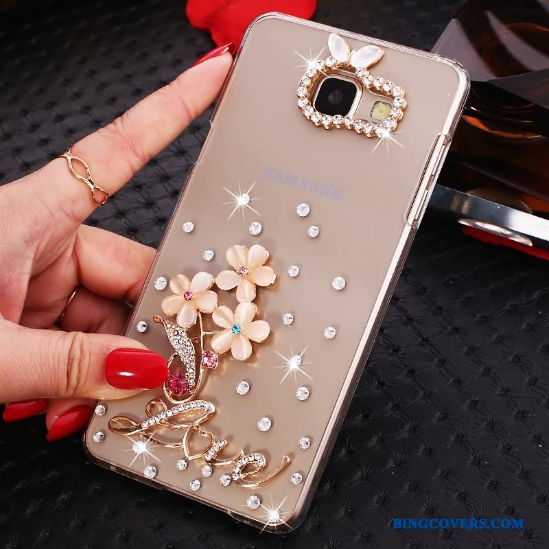 Samsung Galaxy A9 Strass Etui Stjerne Beskyttelse Hård Telefon Cover